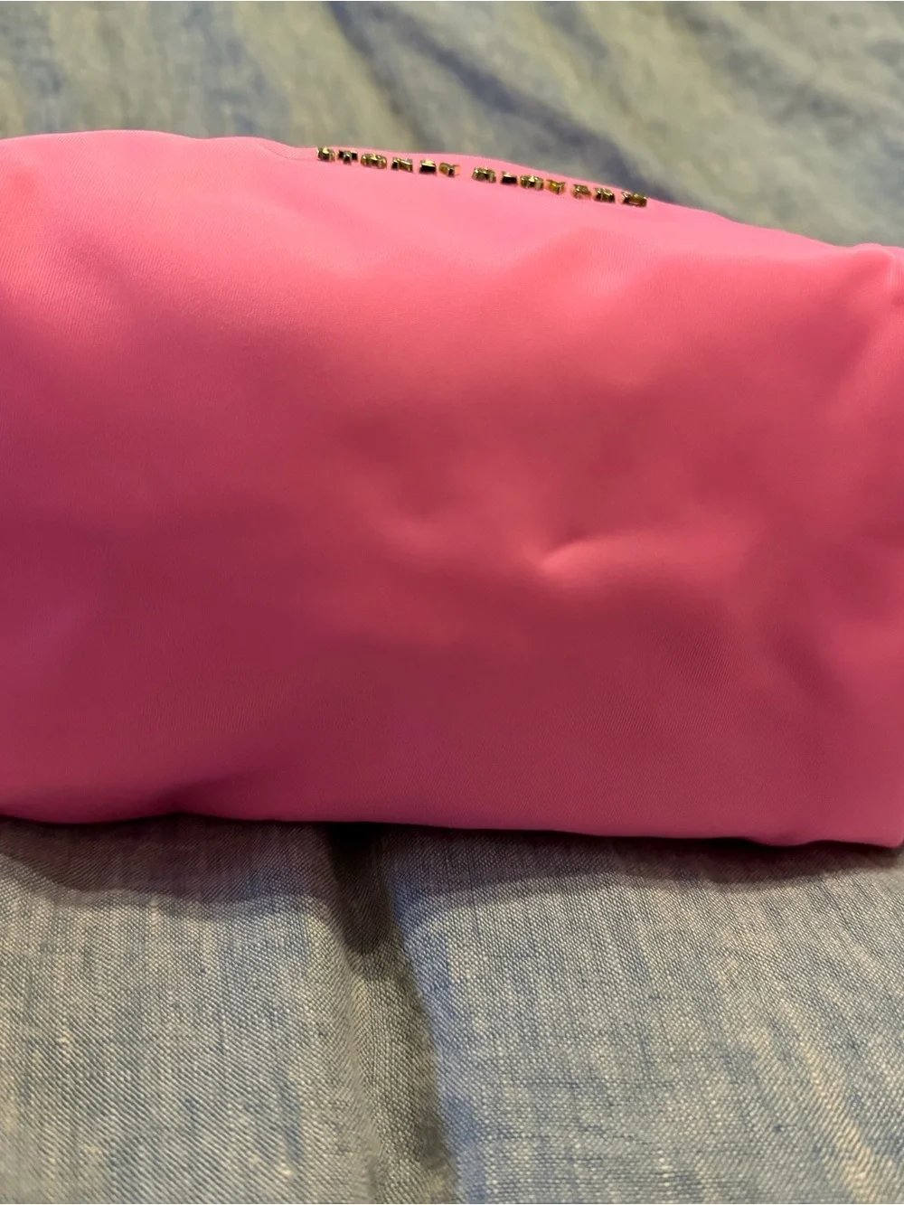 Stoney Clover Lane Bow Pouch in Bubblegum/ Sky